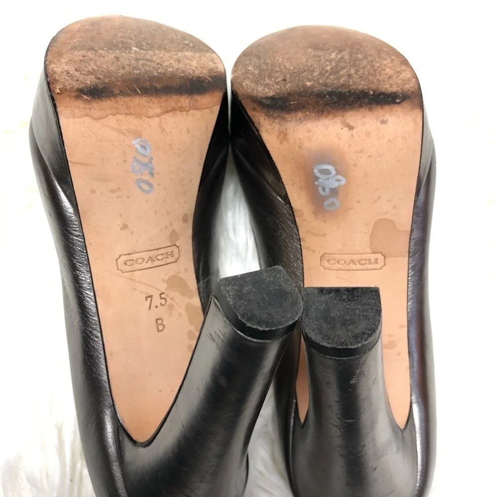 🎉HP🎉GORGEOUS COACH BREANA PLATFORM PEEPTOE HEELS/SHOES